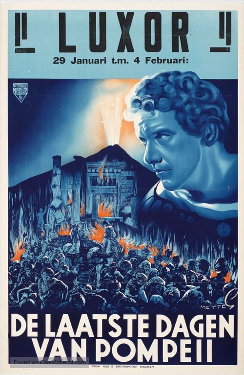 Gli ultimi giorni di Pompeii - Dutch Movie Poster