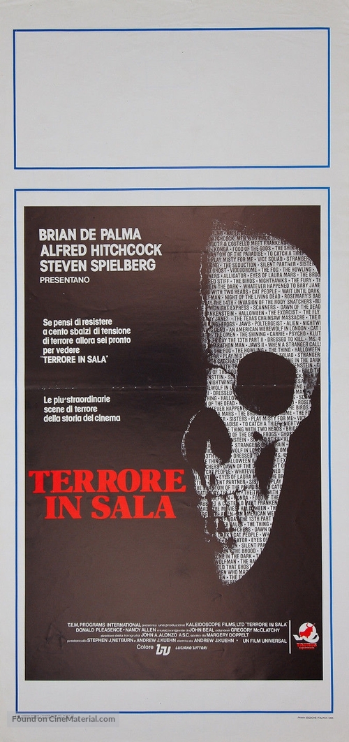 Terror in the Aisles - Italian Movie Poster