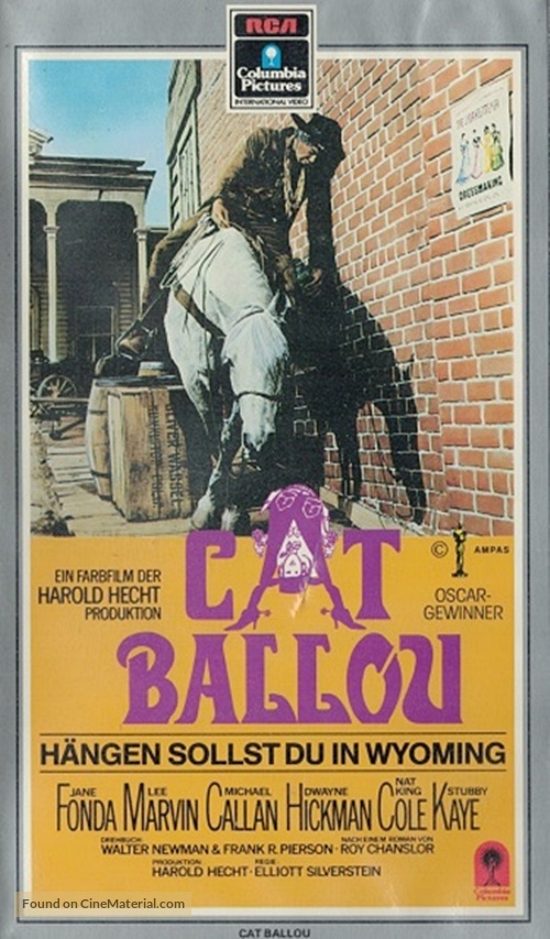 Cat Ballou - German VHS movie cover