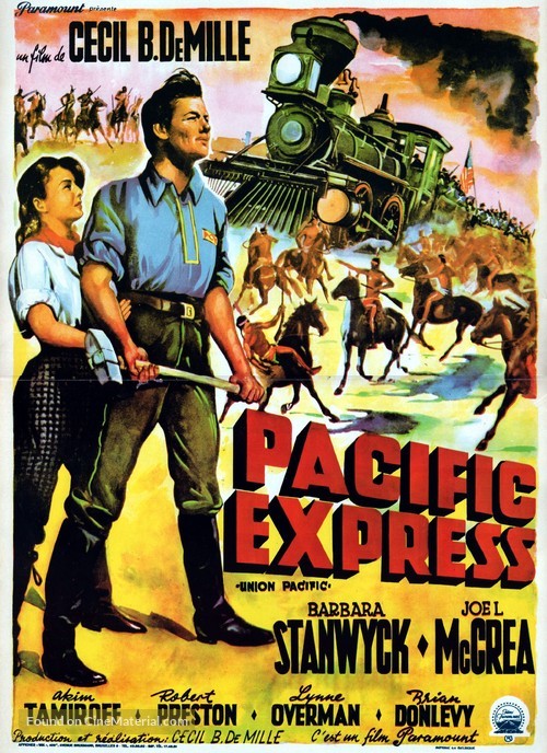 Union Pacific - Belgian Movie Poster