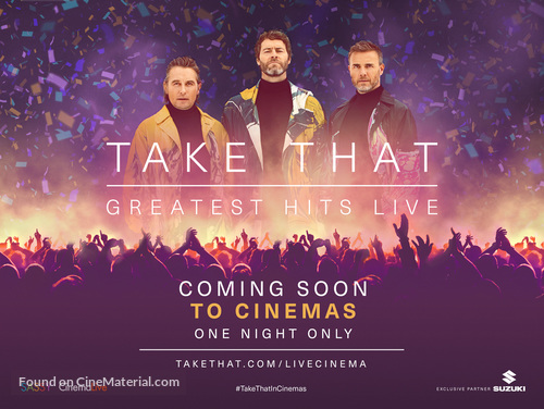 Take That - Greatest Hits Live (Concert) - British Movie Poster