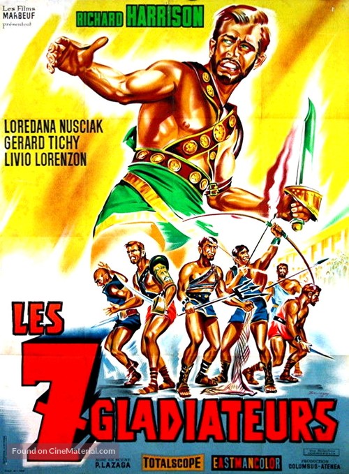 I sette gladiatori - French Movie Poster