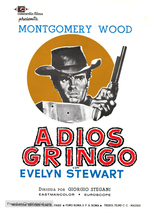 Adi&oacute;s gringo - Spanish Movie Poster