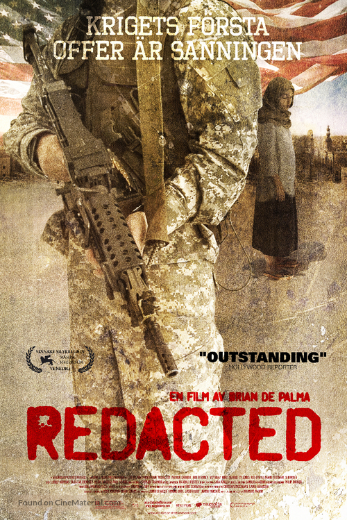 Redacted - Swedish Movie Poster