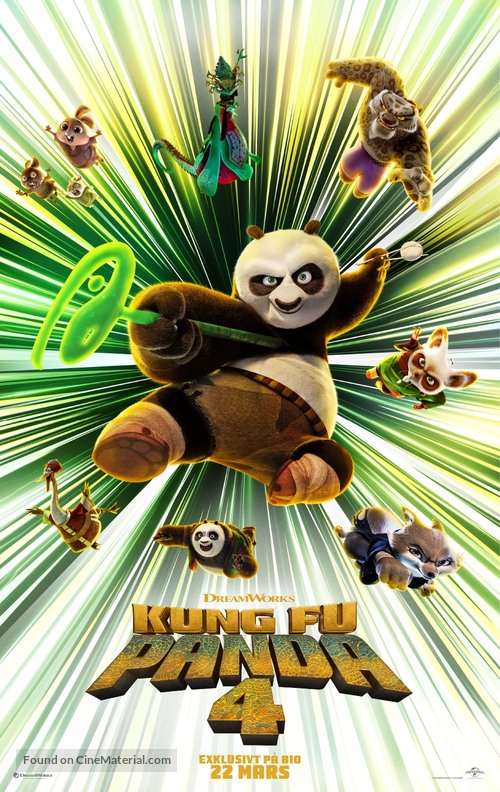 Kung Fu Panda 4 - Swedish Movie Poster