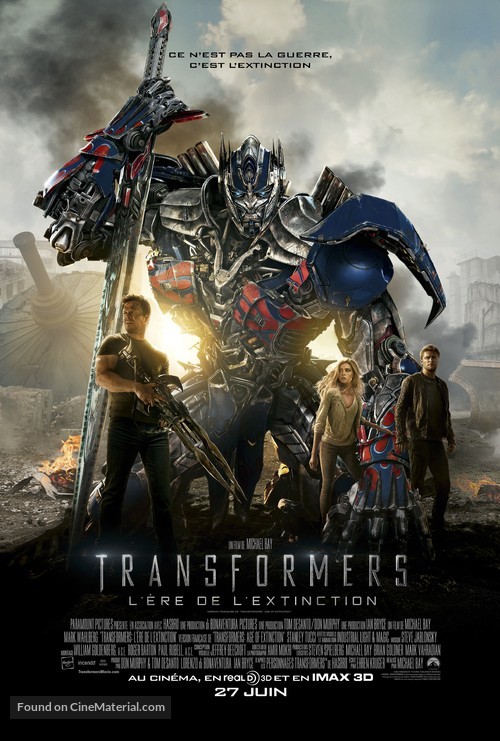Transformers: Age of Extinction - Canadian Movie Poster
