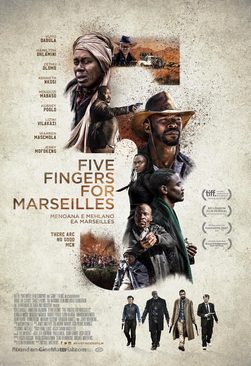 Five Fingers for Marseilles - German Movie Poster