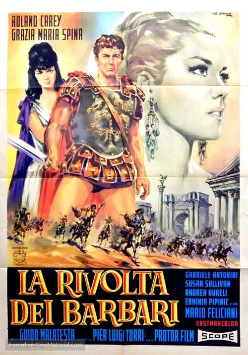 Rivolta dei barbari, La - Italian Movie Poster