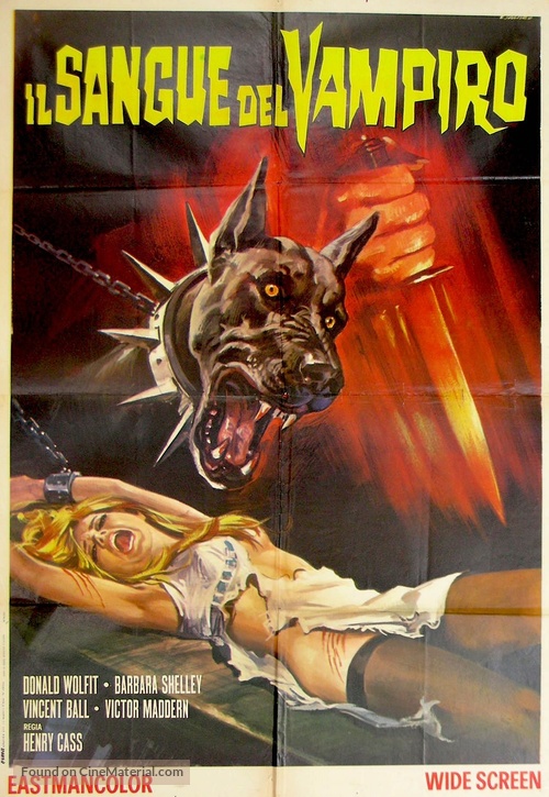 Blood of the Vampire - Italian Movie Poster