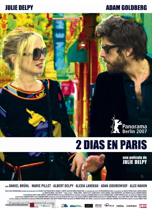 2 Days in Paris - Spanish Movie Poster