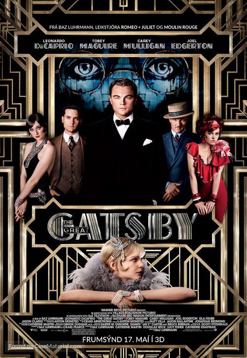 The Great Gatsby - Icelandic Movie Poster