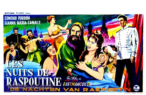 Les nuits de Raspoutine - Belgian Movie Poster