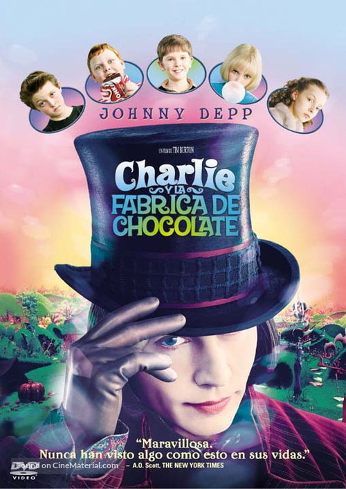 Charlie and the Chocolate Factory - Argentinian DVD movie cover