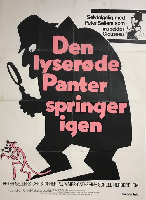 The Return of the Pink Panther - Danish Movie Poster