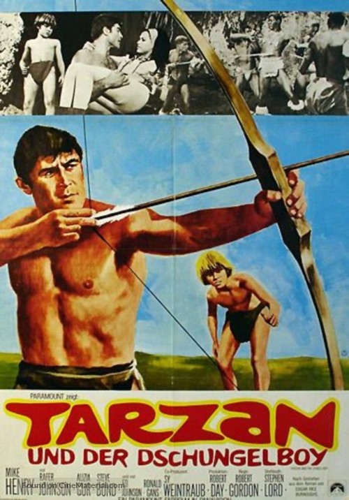 Tarzan and the Jungle Boy - German Movie Poster