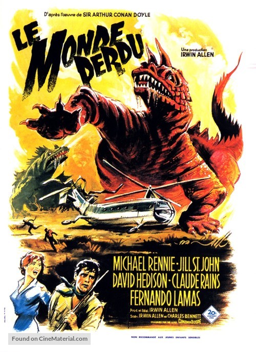 The Lost World - French Movie Poster
