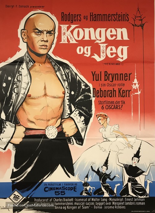 The King and I - Danish Movie Poster