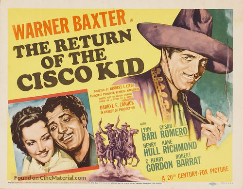 Return of the Cisco Kid - Movie Poster