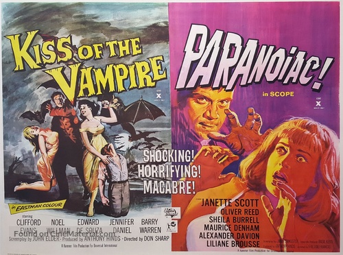 The Kiss of the Vampire - British Combo movie poster