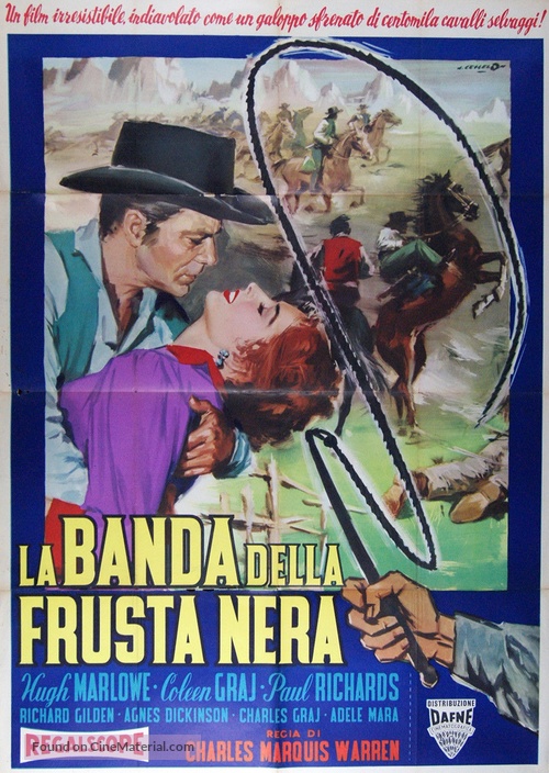The Black Whip - Italian Movie Poster