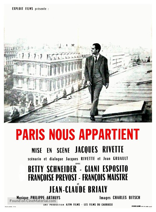 Paris nous appartient - French Movie Poster
