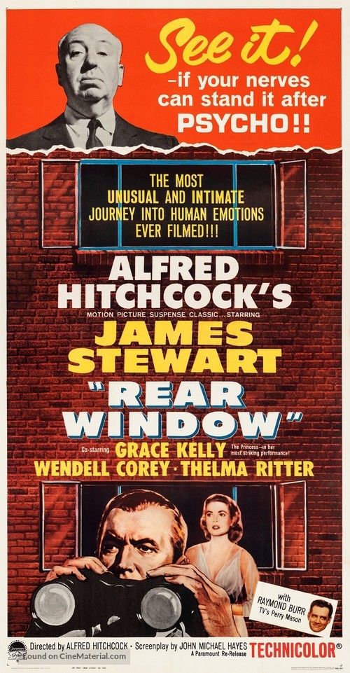 Rear Window - Re-release movie poster