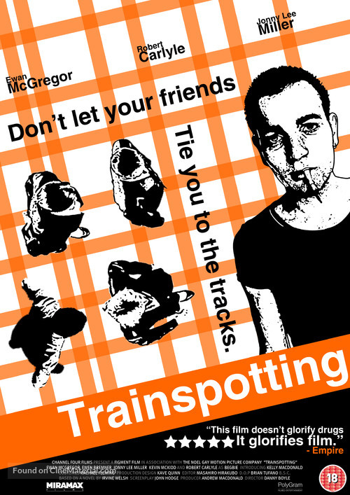 Trainspotting - British DVD movie cover