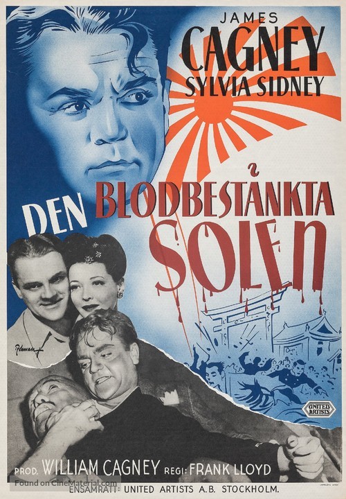 Blood on the Sun - Swedish Movie Poster