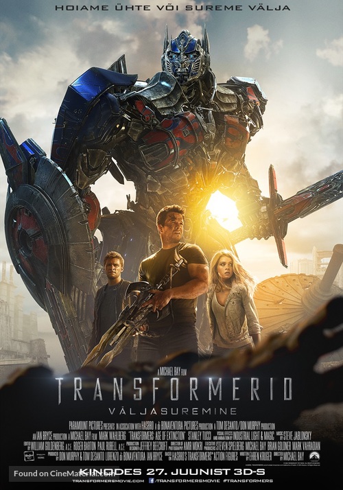 Transformers: Age of Extinction - Estonian Movie Poster