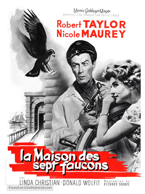 The House of the Seven Hawks - French Movie Poster