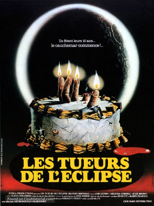 Bloody Birthday - French Movie Poster