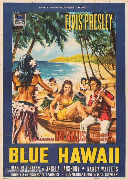Blue Hawaii - Italian Movie Poster