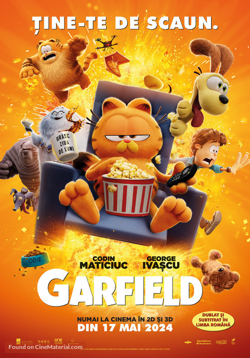 The Garfield Movie - Romanian Movie Poster