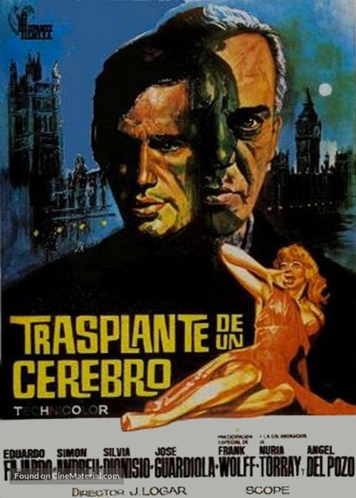 Trasplante de un cerebro - Spanish Movie Poster