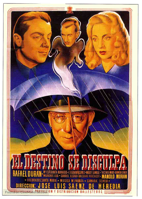 Destino se disculpa, El - Spanish Movie Poster