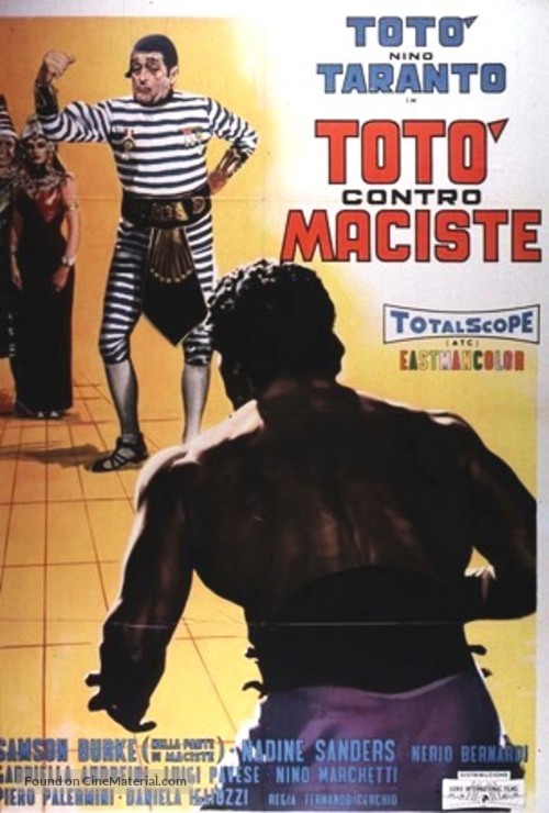 Tot&ograve; contro Maciste - Italian Movie Poster