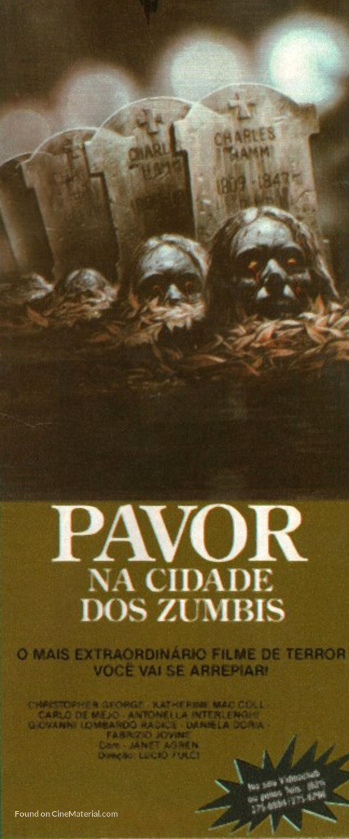 Paura nella citt&agrave; dei morti viventi - Brazilian Movie Poster