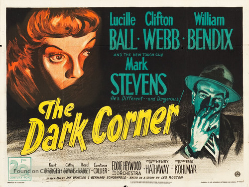 The Dark Corner - British Movie Poster