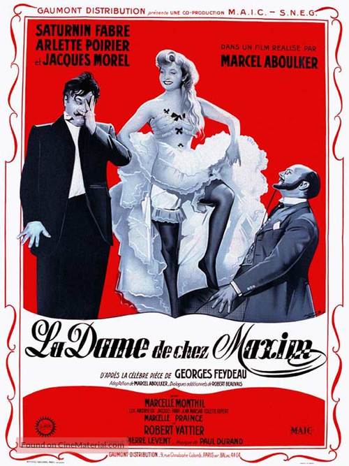 Dame de chez Maxim&#039;s, La - French Movie Poster