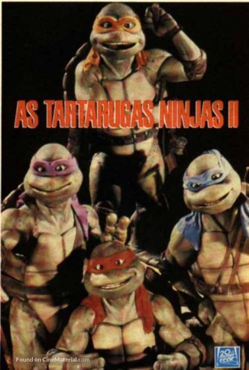 Teenage Mutant Ninja Turtles II: The Secret of the Ooze - Brazilian Movie Cover