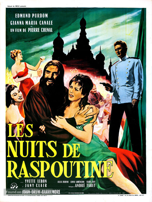 Les nuits de Raspoutine - French Movie Poster