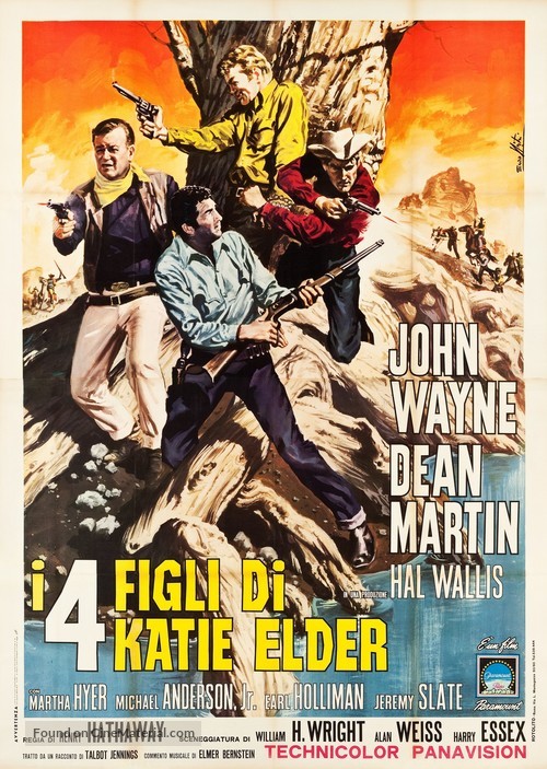 The Sons of Katie Elder - Italian Movie Poster