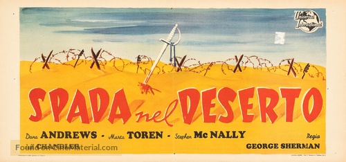 Sword in the Desert - Italian Movie Poster