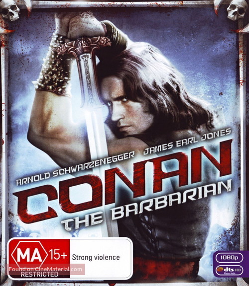 Conan The Barbarian - Australian Blu-Ray movie cover