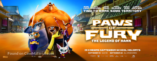 Paws of Fury: The Legend of Hank - Australian Movie Poster