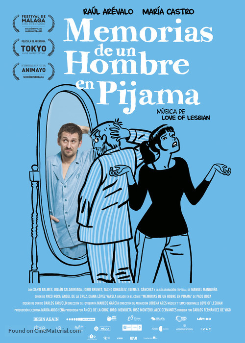 Memorias de un hombre en pijama - Spanish Movie Poster