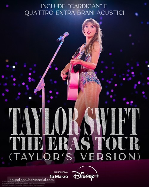 Taylor Swift: The Eras Tour - Italian Movie Poster