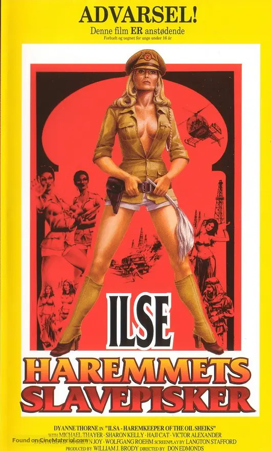Ilsa, Harem Keeper of the Oil Sheiks (1976) Danish vhs movie cover Ilsa, Harem Keeper of the Oil Sheiks (1976) Danish vhs movie cover