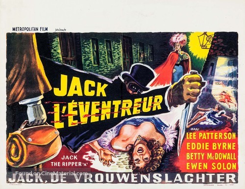 Jack the Ripper - Belgian Movie Poster