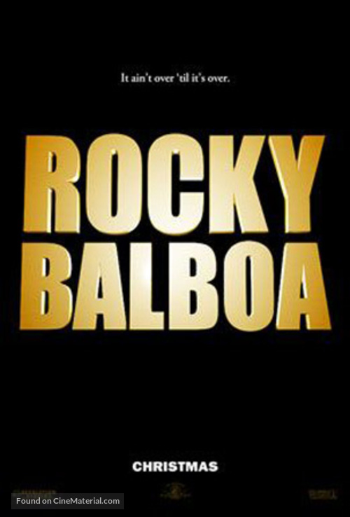 Rocky Balboa - Never printed movie poster